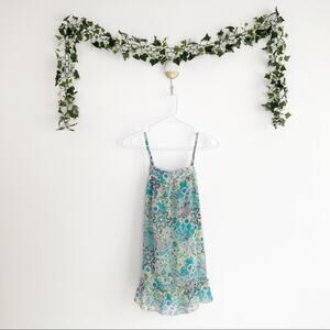 LIMITED TOO Y2K Floral Ruffle Tunic Dress